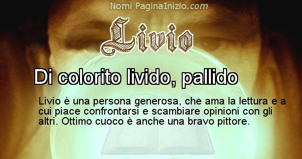 Livio - Significato reale del nome Livio