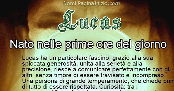 Lucas - Significato reale del nome Lucas