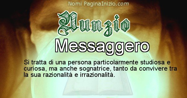 Nunzio - Significato reale del nome Nunzio