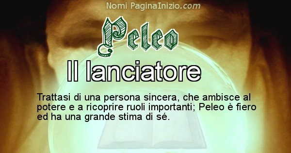 Peleo - Significato reale del nome Peleo