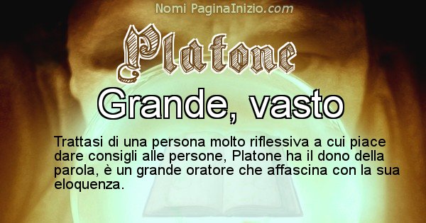 Platone - Significato reale del nome Platone