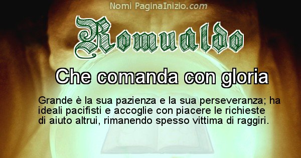 Romualdo - Significato reale del nome Romualdo