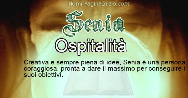 Senia - Significato reale del nome Senia