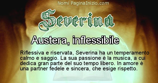 Severina - Significato reale del nome Severina