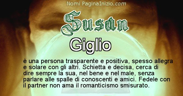 Susan - Significato reale del nome Susan