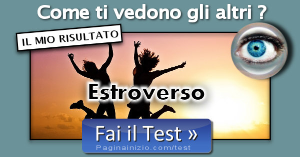 Risultato Test Come Ti Vedono Gli Altri Estroverso